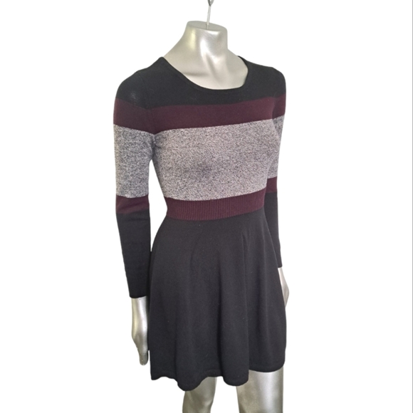 🪻BOGO🪻 Sweater Dress - Black, Gray & Wine‎ - Size Medium - Picture 1 of 12